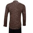 Print Brown Shirt : Ditto