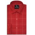 Checks Rust Shirt : Business