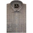 Checks Dark Gray Shirt : Business