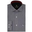 Checks Dark Blue Shirt : Business