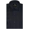 Stripes Navy Blue Shirt : Business