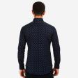 Print Navy Blue Shirt : Slim
