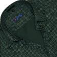 Print Dark Green Shirt : Slim
