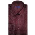 Print Maroon Shirt : Slim