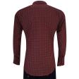 Print Maroon Shirt : Slim