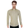 Print Cream Shirt : Slim