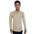 Self Design Fawn Shirt : Business
