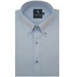 Self Design Light Blue Shirt : Business