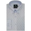 Self Design Blue Shirt : Business