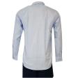 Self Design Blue Shirt : Business