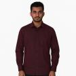 Stripes Maroon Shirt : Business