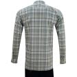 Checks Gray Shirt : Business