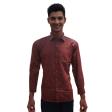 Print Maroon Shirt : Party