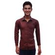 Combination Maroon Shirt : Party