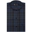 Print Blue Shirt : Party