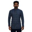 Print Blue Shirt : Party