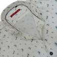 Print Cream Shirt : Slim