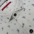 Print Cream Shirt : Slim