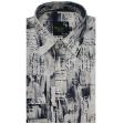 Print Gray Shirt : Party