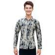 Print Gray Shirt : Party