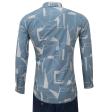 Print Gray Shirt : Party
