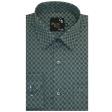 Print Green Shirt : Party