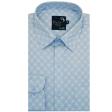 Print Blue Shirt : Party