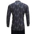 Print Blue Shirt : Party