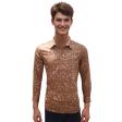 Print Rust Shirt : Party