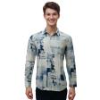 Print Blue Shirt : Ditto