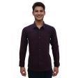 Self Design Maroon Shirt : Ditto