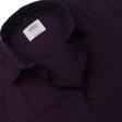 Self Design Maroon Shirt : Ditto