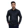 Self Design Black Shirt : Business