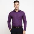 Self Design Mauve Shirt : Business