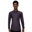 Self Design Mauve Shirt : Business