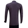 Self Design Mauve Shirt : Business