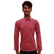 Self Design Red Shirt : Slim