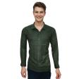 Checks Dark Green Shirt : Business
