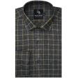 Checks Dark Gray Shirt : Business