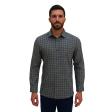 Checks Dark Gray Shirt : Business