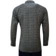 Checks Dark Gray Shirt : Business