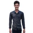 Checks Dark Blue Shirt : Business