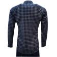 Checks Dark Blue Shirt : Business