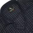 Checks Navy Blue Shirt : Business