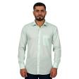 Stripes Light Green Shirt : Business
