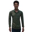Stripes Dark Green Shirt : Business