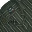 Stripes Dark Green Shirt : Business