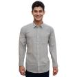 Stripes Light Gray Shirt : Business
