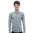 Self Design Blue Shirt : Business
