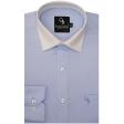 Self Design Blue Shirt : Business